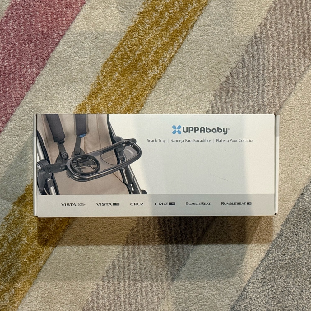 UPPAbaby Snack Tray for VISTA and CRUZ Strollers - Black. New in box